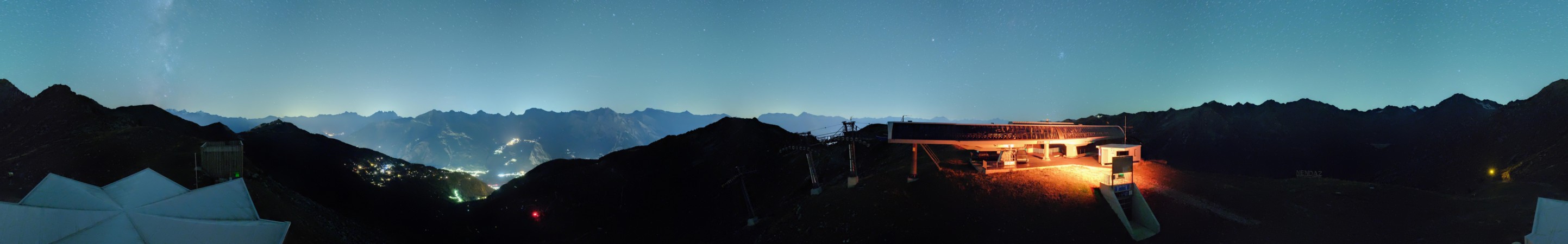 Nendaz - NVRM Plan du Fou snow cam captured at 14 September 2026 at 11:57 pm GMT+2