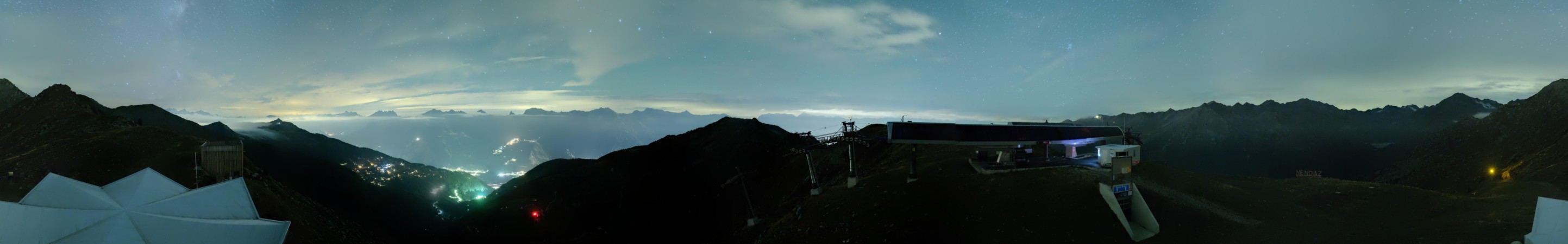 Nendaz - NVRM Plan du Fou snow cam captured at 17 September 2026 at 11:51 pm GMT+2
