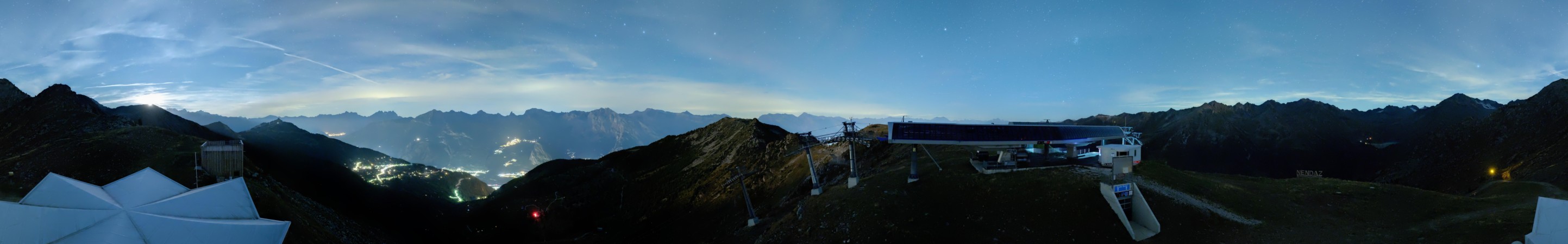 Nendaz - NVRM Plan du Fou snow cam captured at 19 September 2026 at 11:47 pm GMT+2