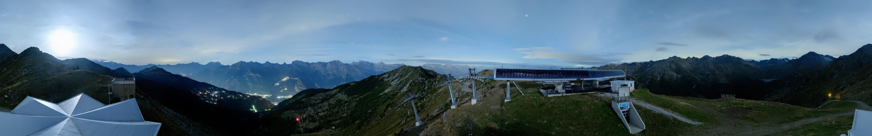 Nendaz - NVRM Plan du Fou snow cam captured at 20 September 2026 at 11:48 pm GMT+2
