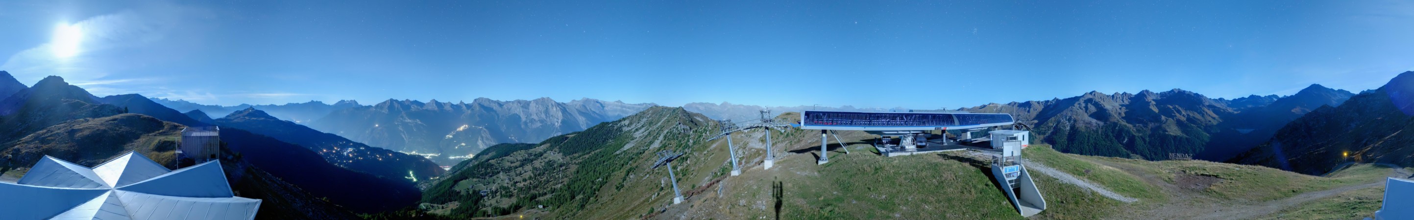 Nendaz - NVRM Plan du Fou snow cam captured at 21 September 2026 at 11:49 pm GMT+2