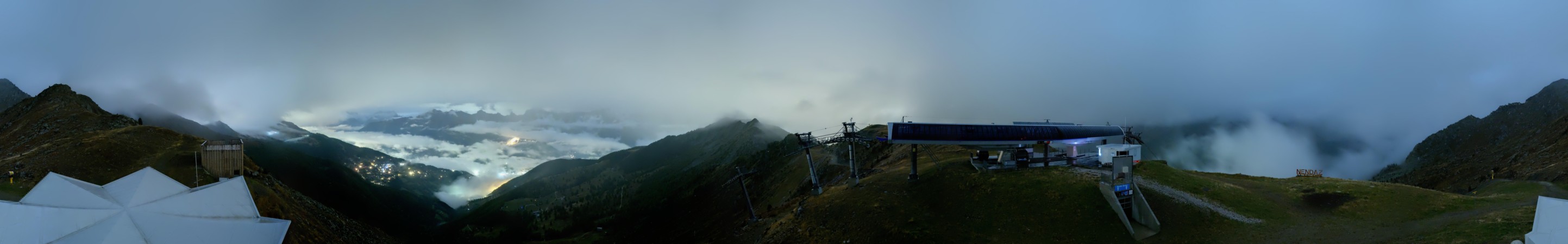 Nendaz - NVRM Plan du Fou snow cam captured at 1 October 2026 at 11:38 pm GMT+2