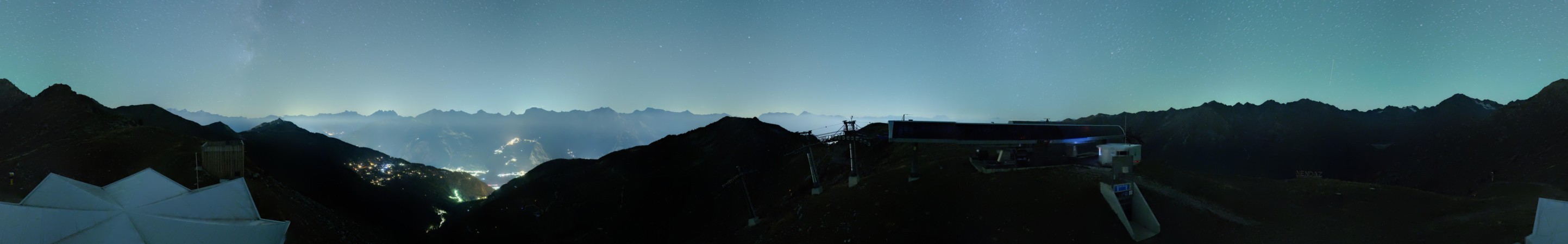 Nendaz - NVRM Plan du Fou snow cam captured at 5 October 2026 at 11:57 pm GMT+2
