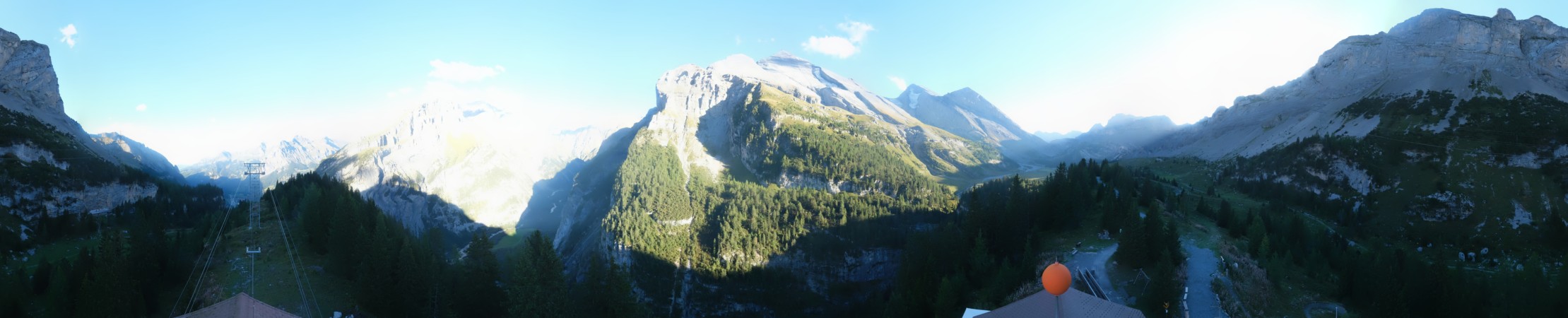Oeschinensee Sunnbüel snow cam captured at 15 September 2026 at 6:18 pm GMT+2