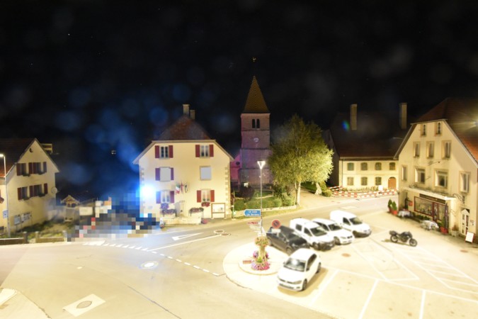 Pays de Neuchâtel La Brévine snow cam captured at 14 September 2026 at 11:47 pm GMT+2