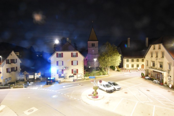 Pays de Neuchâtel La Brévine snow cam captured at 2 October 2026 at 11:38 pm GMT+2