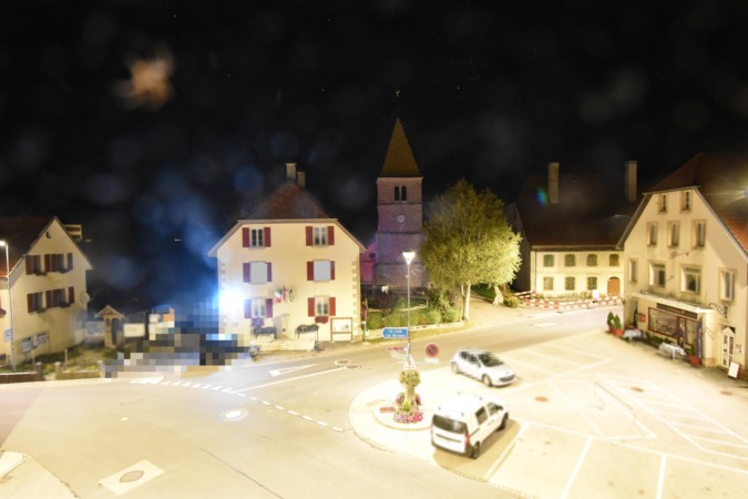 Pays de Neuchâtel La Brévine snow cam captured at 4 October 2026 at 11:56 pm GMT+2