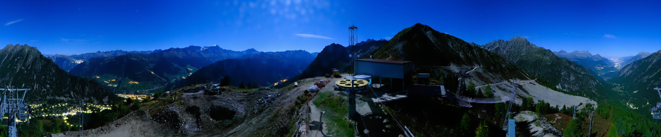 Pays du Saint Bernard Champex - La Breya snow cam captured at 25 September 2026 at 11:55 pm GMT+2