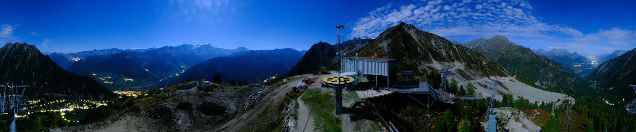 Pays du Saint Bernard Champex - La Breya snow cam captured at 27 September 2026 at 11:53 pm GMT+2