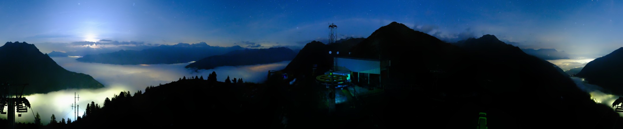 Pays du Saint Bernard Champex - La Breya snow cam captured at 2 October 2026 at 11:38 pm GMT+2