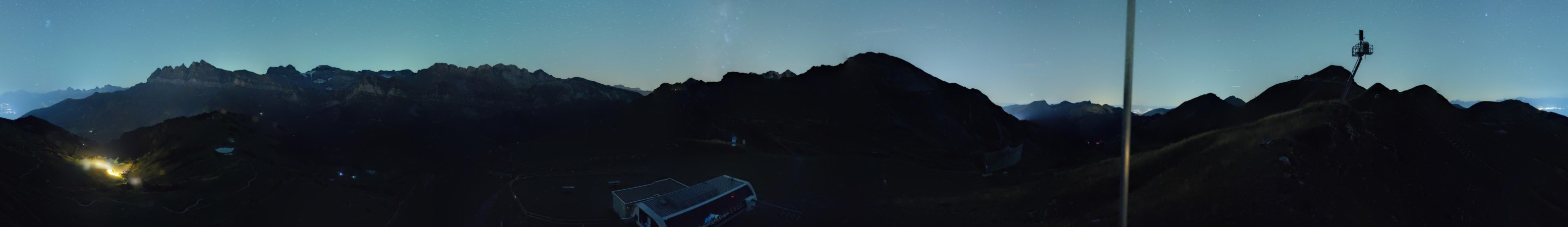Portes du Soleil Sommet de Grand-Conche snow cam captured at 14 September 2026 at 11:58 pm GMT+2