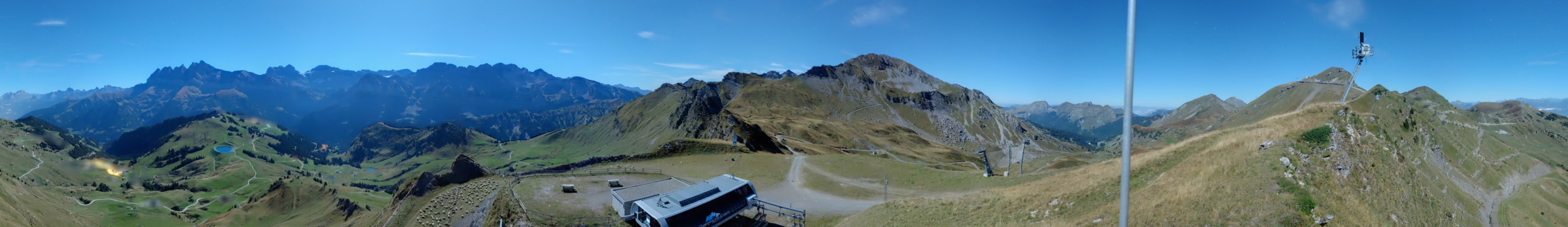 Portes du Soleil Sommet de Grand-Conche snow cam captured at 25 September 2026 at 11:55 pm GMT+2