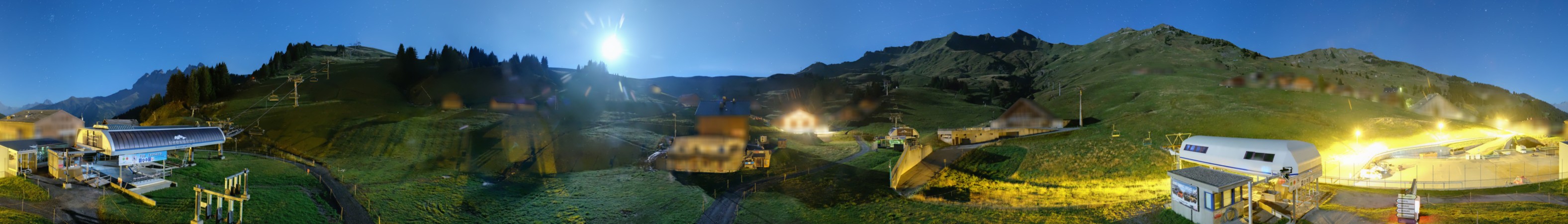 Portes du Soleil Suisse SA Les Crosets snow cam captured at 21 September 2026 at 11:56 pm GMT+2