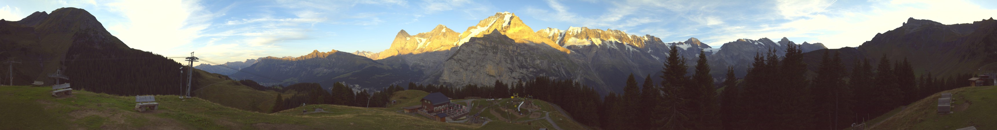 Schilthorn Allmendhubel snow cam captured at 12 September 2026 at 7:46 pm GMT+2