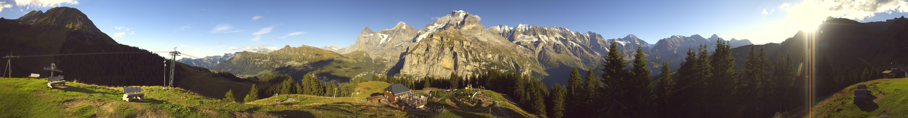 Schilthorn Allmendhubel snow cam captured at 15 September 2026 at 6:08 pm GMT+2