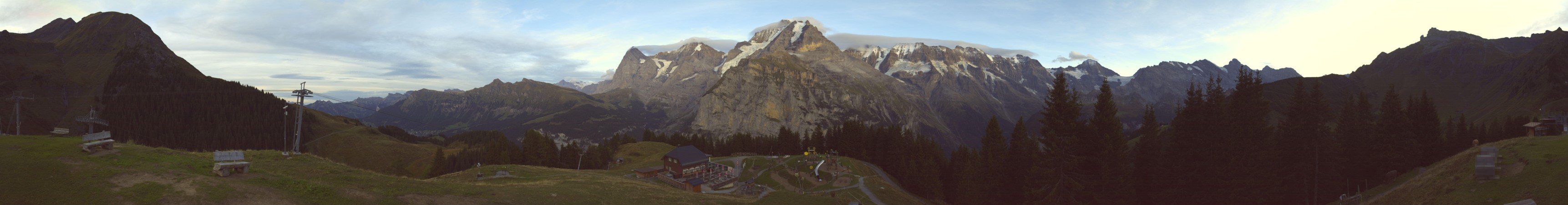 Schilthorn Allmendhubel snow cam captured at 20 September 2026 at 7:25 pm GMT+2