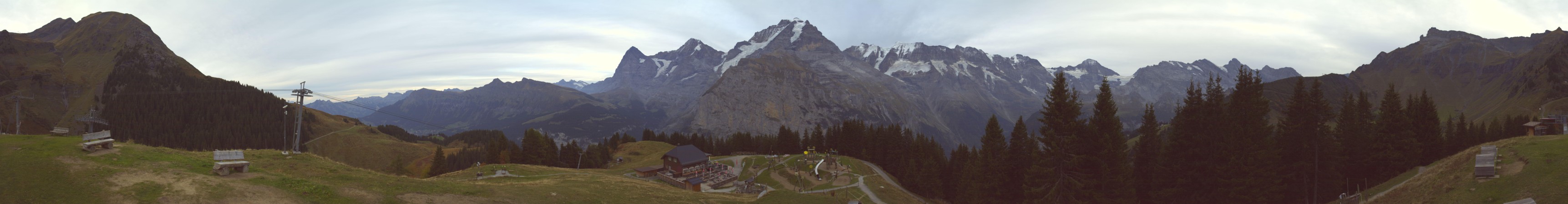 Schilthorn Allmendhubel snow cam captured at 29 September 2026 at 7:14 pm GMT+2