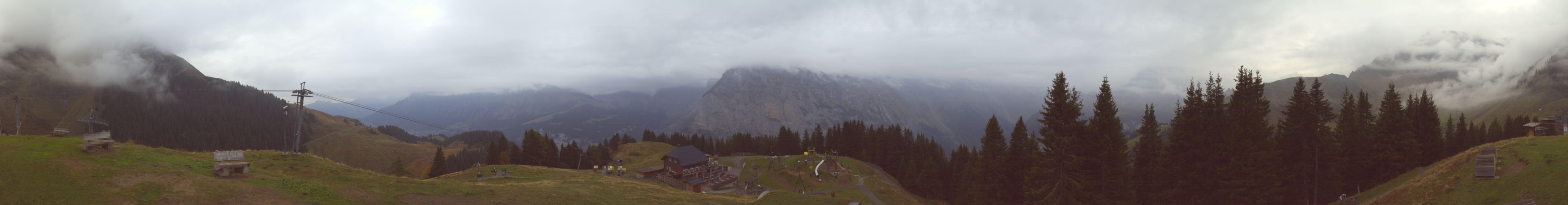 Schilthorn Allmendhubel snow cam captured at 1 October 2026 at 6:44 pm GMT+2