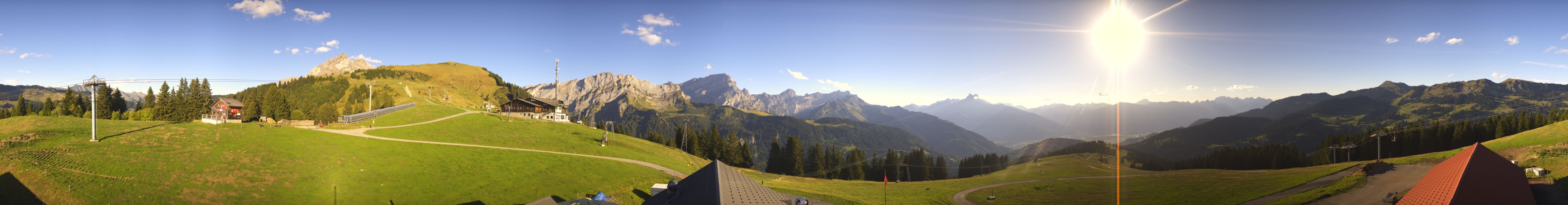 Télé Villars Gryon Diablerets Gryon - Les Chaux snow cam captured at 15 September 2026 at 6:10 pm GMT+2