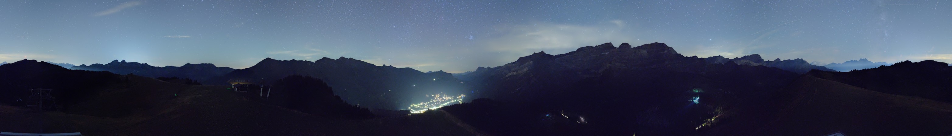 Télé Villars Gryon Diablerets Les Diablerets - Meilleret snow cam captured at 12 September 2026 at 11:55 pm GMT+2