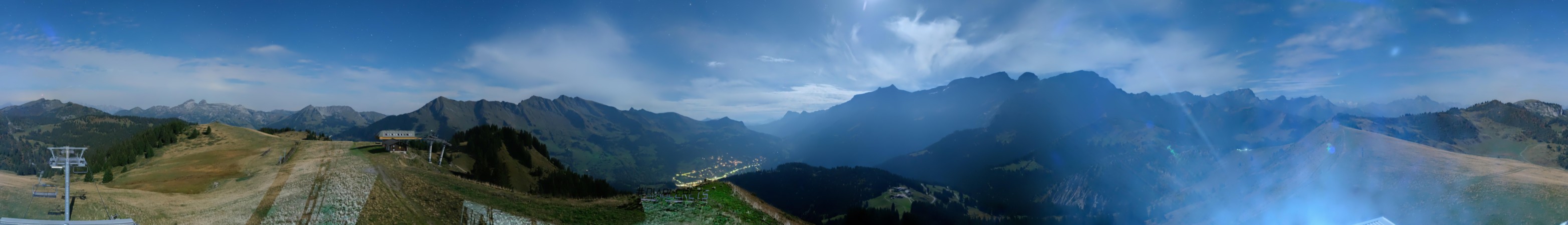 Télé Villars Gryon Diablerets Les Diablerets - Meilleret snow cam captured at 29 September 2026 at 11:46 pm GMT+2