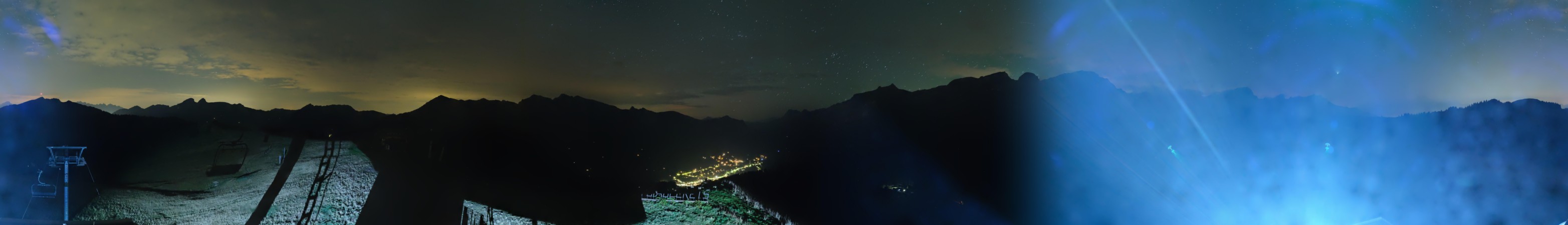 Télé Villars Gryon Diablerets Les Diablerets - Meilleret snow cam captured at 3 October 2026 at 11:56 pm GMT+2
