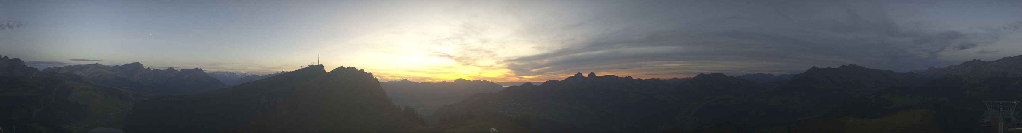 Télé Villars Gryon Diablerets Villars - Petit Chamossaire snow cam captured at 20 September 2026 at 7:49 pm GMT+2