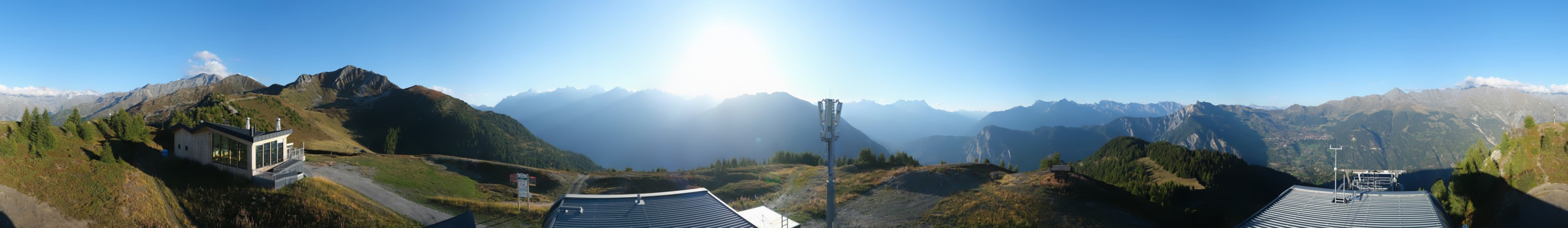 Verbier - Téléverbier SA Bruson - La Pasay snow cam captured at 15 September 2026 at 6:44 pm GMT+2