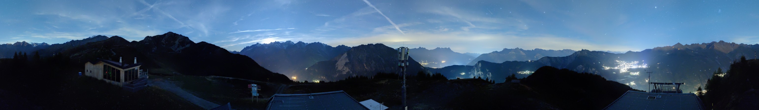 Verbier - Téléverbier SA Bruson - La Pasay snow cam captured at 19 September 2026 at 11:50 pm GMT+2