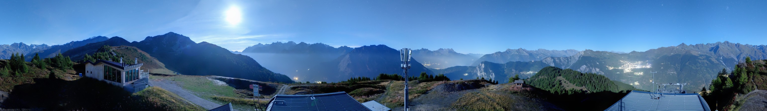 Verbier - Téléverbier SA Bruson - La Pasay snow cam captured at 21 September 2026 at 11:53 pm GMT+2
