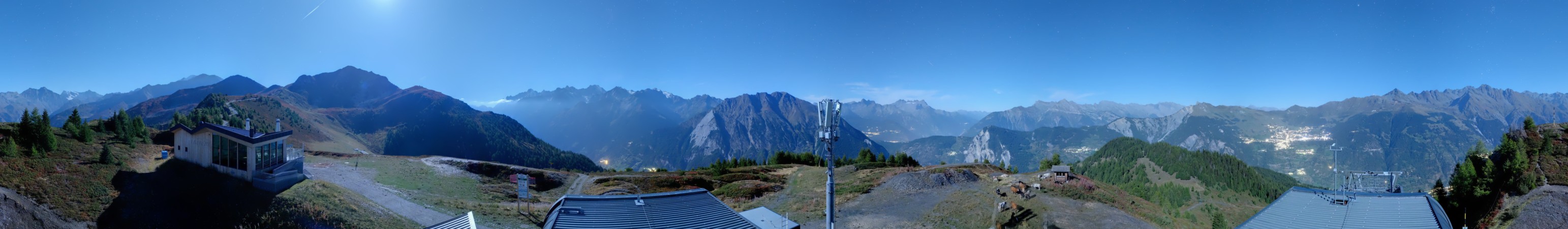 Verbier - Téléverbier SA Bruson - La Pasay snow cam captured at 23 September 2026 at 11:51 pm GMT+2