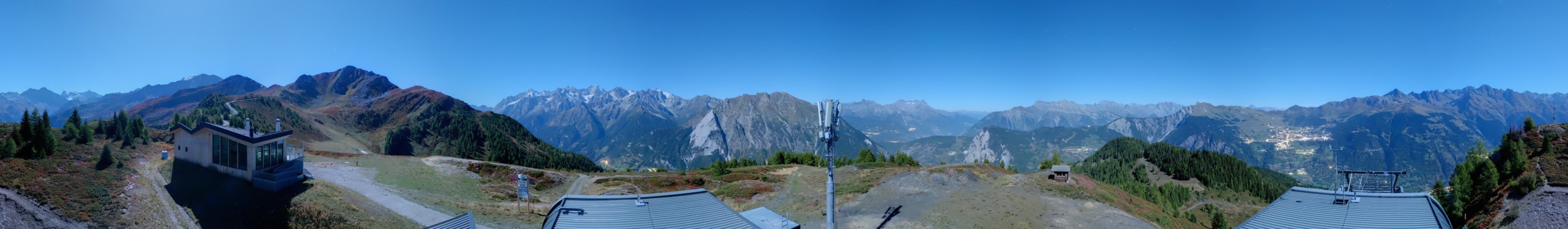 Verbier - Téléverbier SA Bruson - La Pasay snow cam captured at 26 September 2026 at 11:50 pm GMT+2