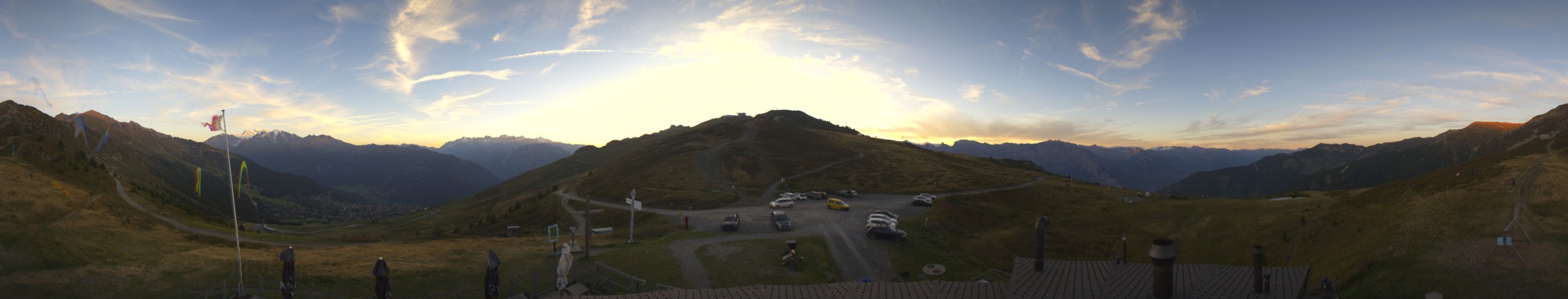 Verbier - Téléverbier SA Croix de Cœur snow cam captured at 12 September 2026 at 7:59 pm GMT+2