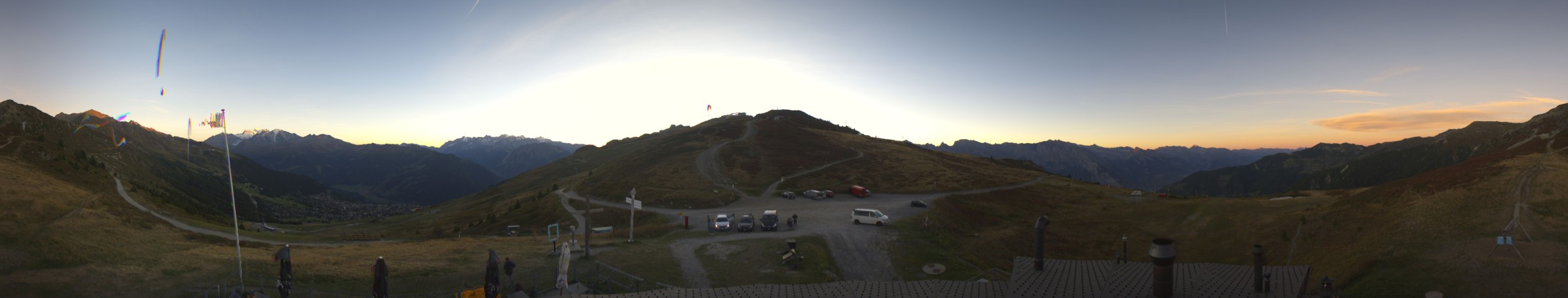Verbier - Téléverbier SA Croix de Cœur snow cam captured at 25 September 2026 at 7:35 pm GMT+2