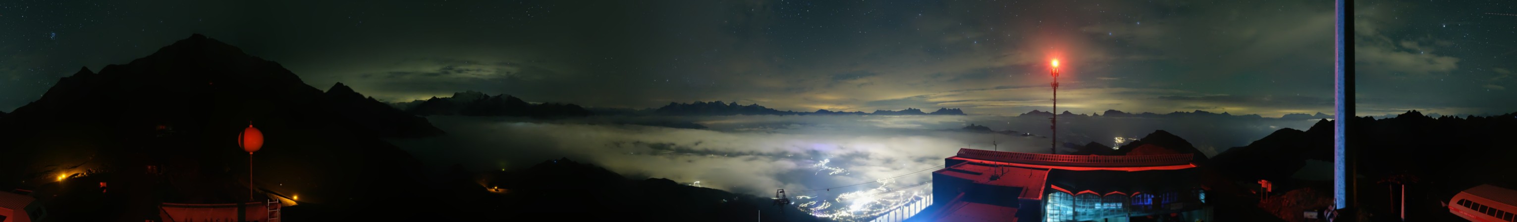 Verbier - Téléverbier SA Les Attelas snow cam captured at 17 September 2026 at 11:55 pm GMT+2