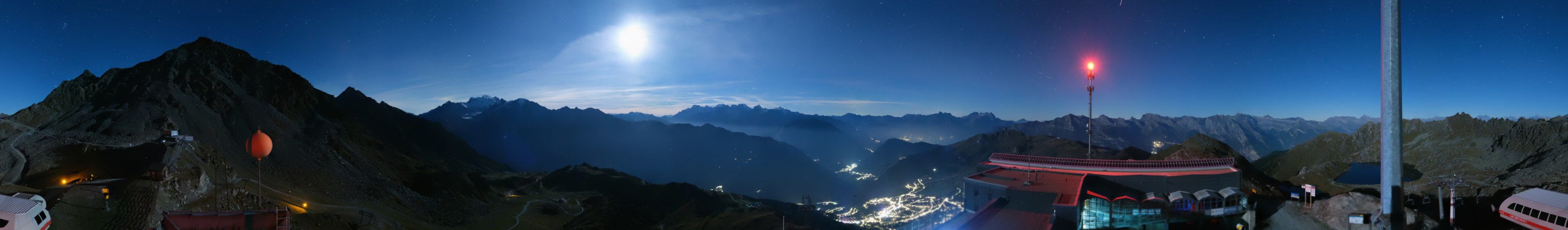 Verbier - Téléverbier SA Les Attelas snow cam captured at 21 September 2026 at 11:55 pm GMT+2