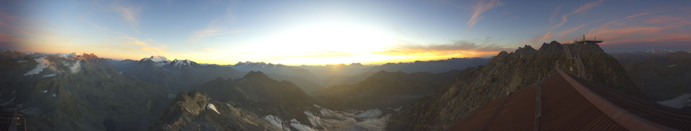 Verbier - Téléverbier SA Mont Fort snow cam captured at 12 September 2026 at 8:11 pm GMT+2