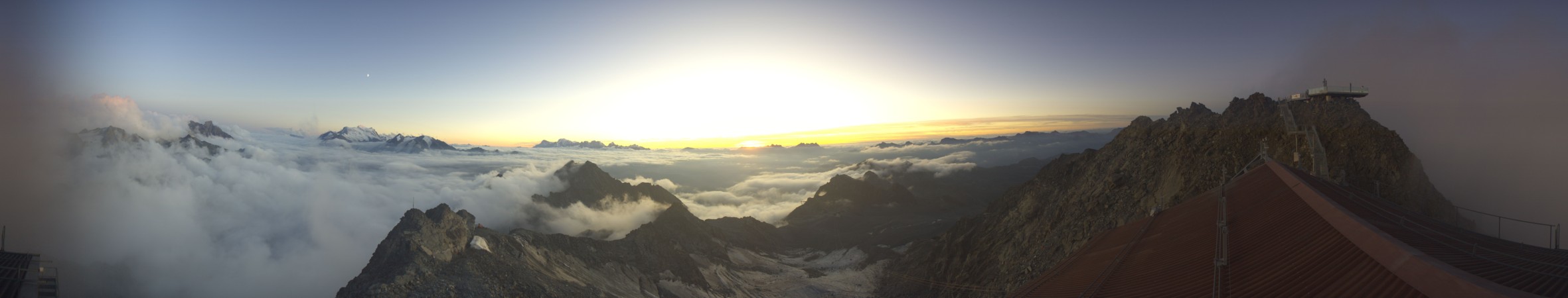 Verbier - Téléverbier SA Mont Fort snow cam captured at 18 September 2026 at 7:54 pm GMT+2