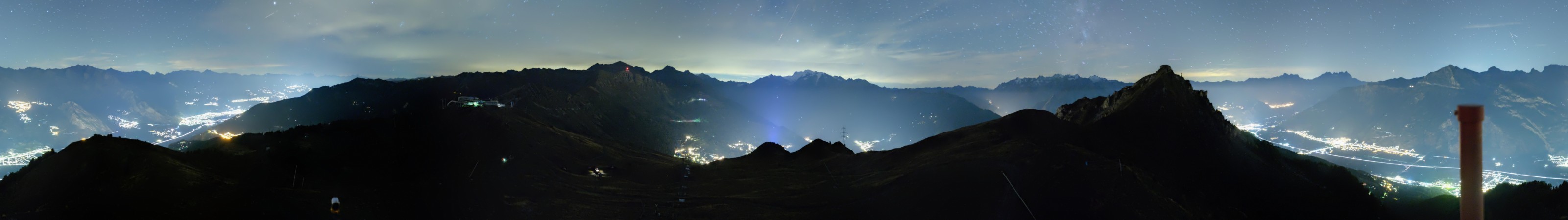 Verbier - Téléverbier SA Savoleyres snow cam captured at 12 September 2026 at 11:55 pm GMT+2