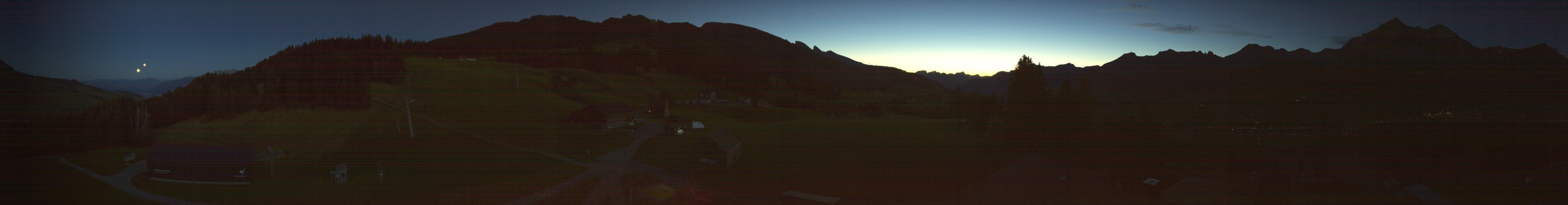 Wildhaus Bergbahnen AG Oberdorf snow cam captured at 27 September 2026 at 7:47 pm GMT+2