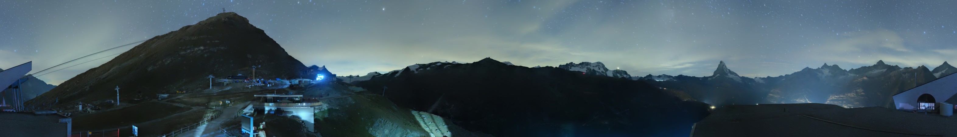 Zermatt Bergbahnen Blauherd snow cam captured at 12 September 2026 at 11:44 pm GMT+2