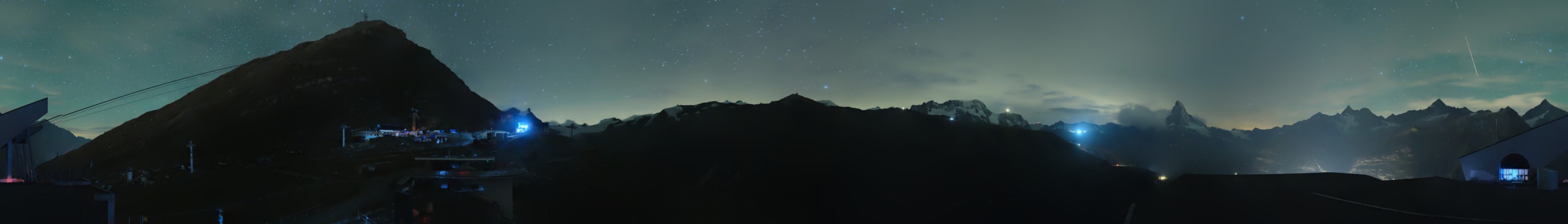 Zermatt Bergbahnen Blauherd snow cam captured at 17 September 2026 at 11:45 pm GMT+2
