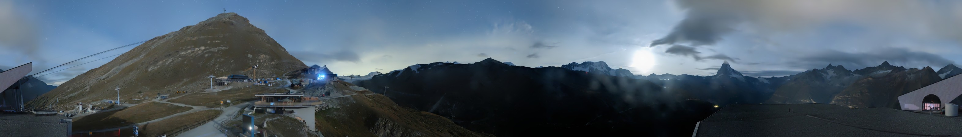 Zermatt Bergbahnen Blauherd snow cam captured at 20 September 2026 at 11:56 pm GMT+2