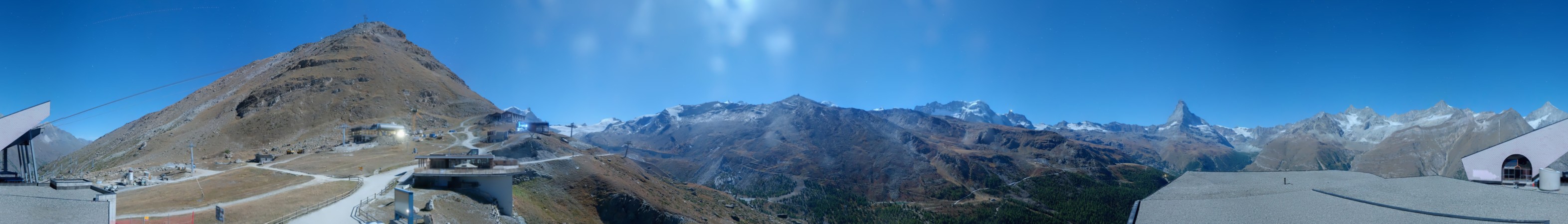 Zermatt Bergbahnen Blauherd snow cam captured at 26 September 2026 at 11:50 pm GMT+2