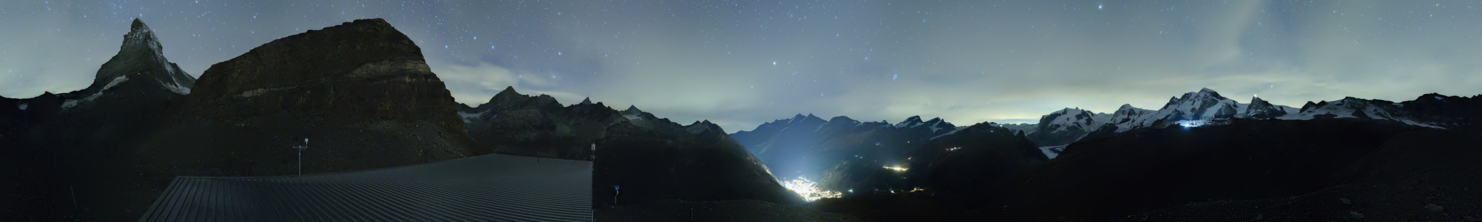 Zermatt Bergbahnen Hirli snow cam captured at 12 September 2026 at 11:56 pm GMT+2