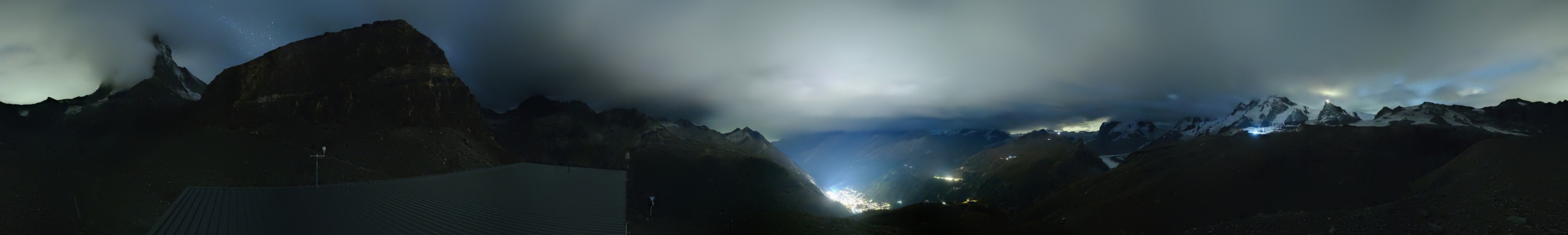 Zermatt Bergbahnen Hirli snow cam captured at 13 September 2026 at 11:47 pm GMT+2