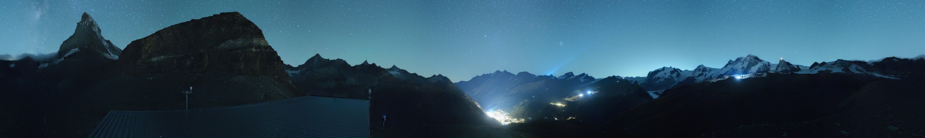 Zermatt Bergbahnen Hirli snow cam captured at 14 September 2026 at 11:52 pm GMT+2