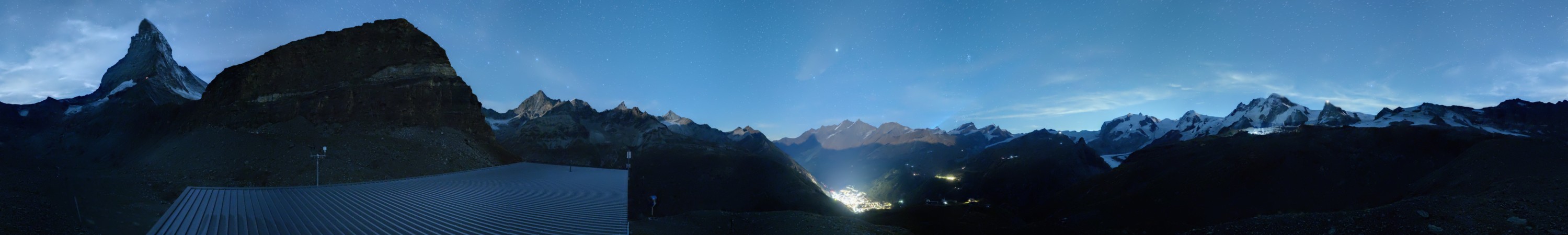 Zermatt Bergbahnen Hirli snow cam captured at 19 September 2026 at 11:51 pm GMT+2