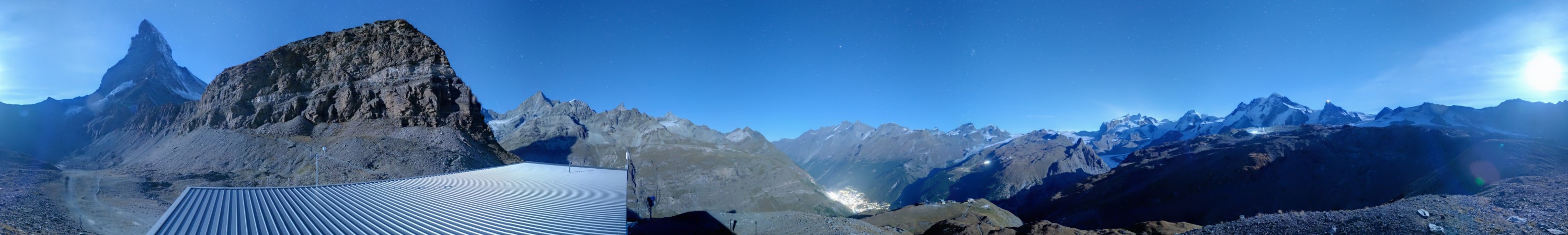 Zermatt Bergbahnen Hirli snow cam captured at 21 September 2026 at 11:46 pm GMT+2