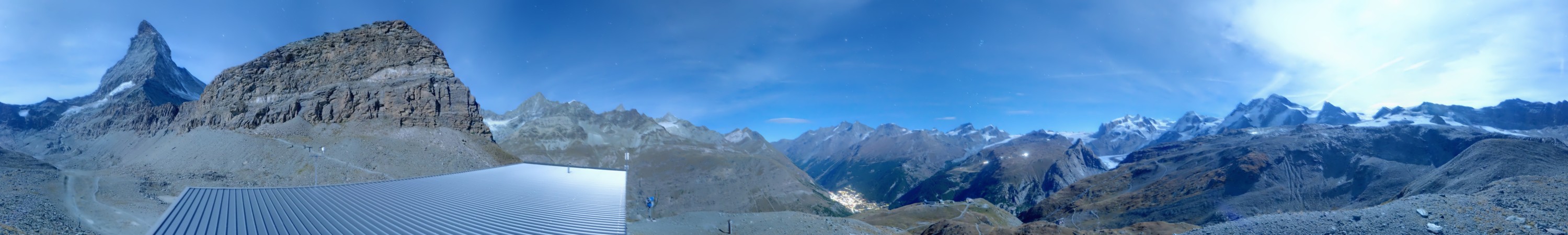 Zermatt Bergbahnen Hirli snow cam captured at 24 September 2026 at 11:47 pm GMT+2